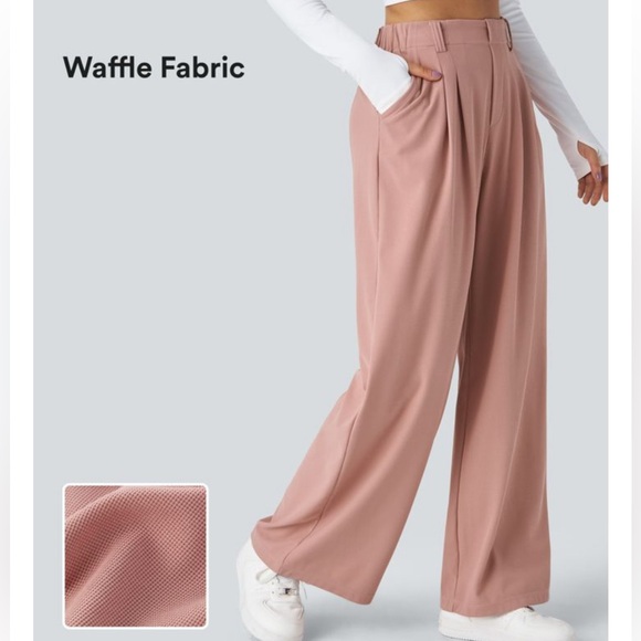 HALARA Pants - HALARA Women's Wide Leg Pants in Dusty Pink